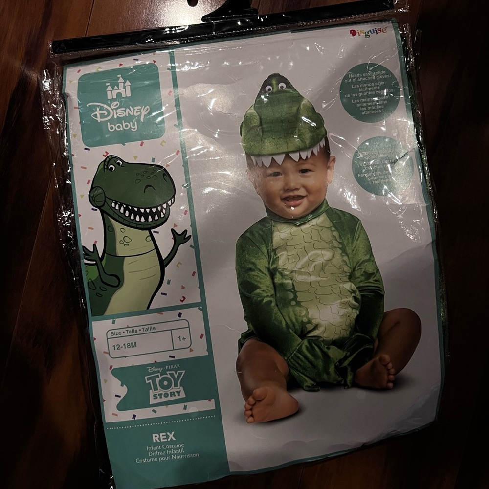 Disney baby Toy Story Rex infant costume 1+